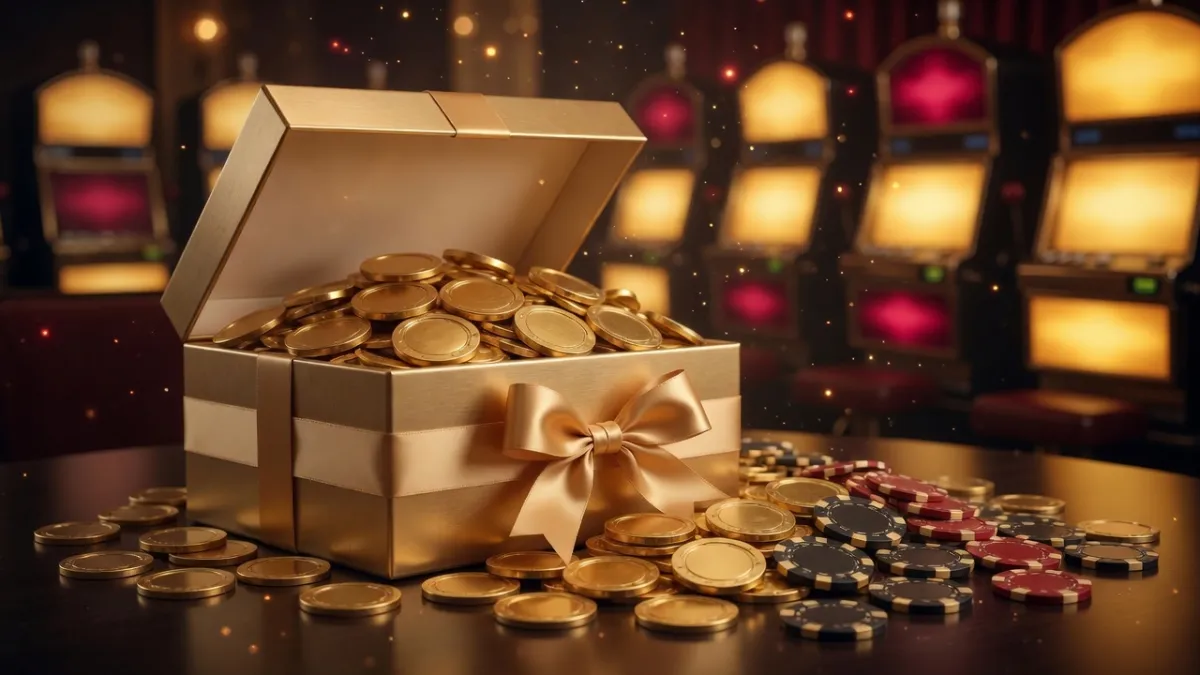 Monete d'oro e luce scintillante: bonus nel casinò online